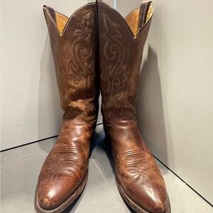 Men's Justin 2253 Buck Bay Apache Western Rodeo Cowboy Boots 10 D